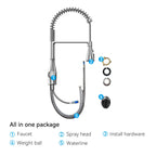 Commercial Style Pull-Down Kitchen Faucet – Triple-Function Spring Spray – KFB1036
