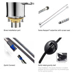 Commercial Style Pull-Down Kitchen Faucet – Triple-Function Spring Spray – KFB1036