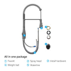 Commercial Style Pull-Down Kitchen Faucet – Triple-Function Spring Spray – KFB1036