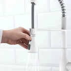 Commercial Style Pull-Down Kitchen Faucet – Triple-Function Spring Spray – KFB1036