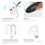 Commercial Style Pull-Down Kitchen Faucet – Triple-Function Spring Spray – KFB1036