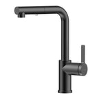 Brushed Gold Pull-Out Kitchen Faucet – Dual-Function Brass Spray – KFB1051A Matte Black