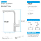 Brushed Gold Pull-Out Kitchen Faucet – Dual-Function Brass Spray – KFB1051A