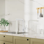Brushed Gold Pull-Out Kitchen Faucet – Dual-Function Brass Spray – KFB1051A