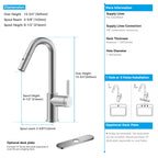 Matte White Pull-Down Kitchen Faucet – Dual-Function Brass Spray – KFB1051BMW