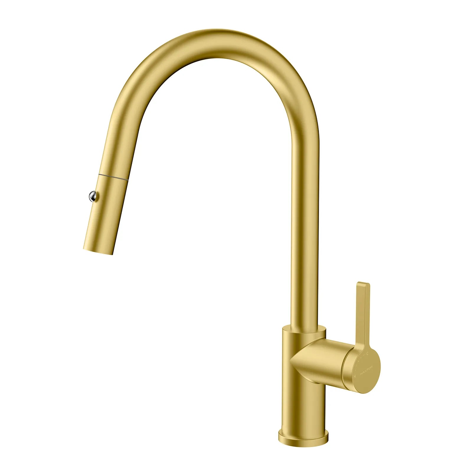 Chrome Pull-Down Kitchen Faucet – Dual-Function Brass Spray – KFB1051CH Brushed Gold