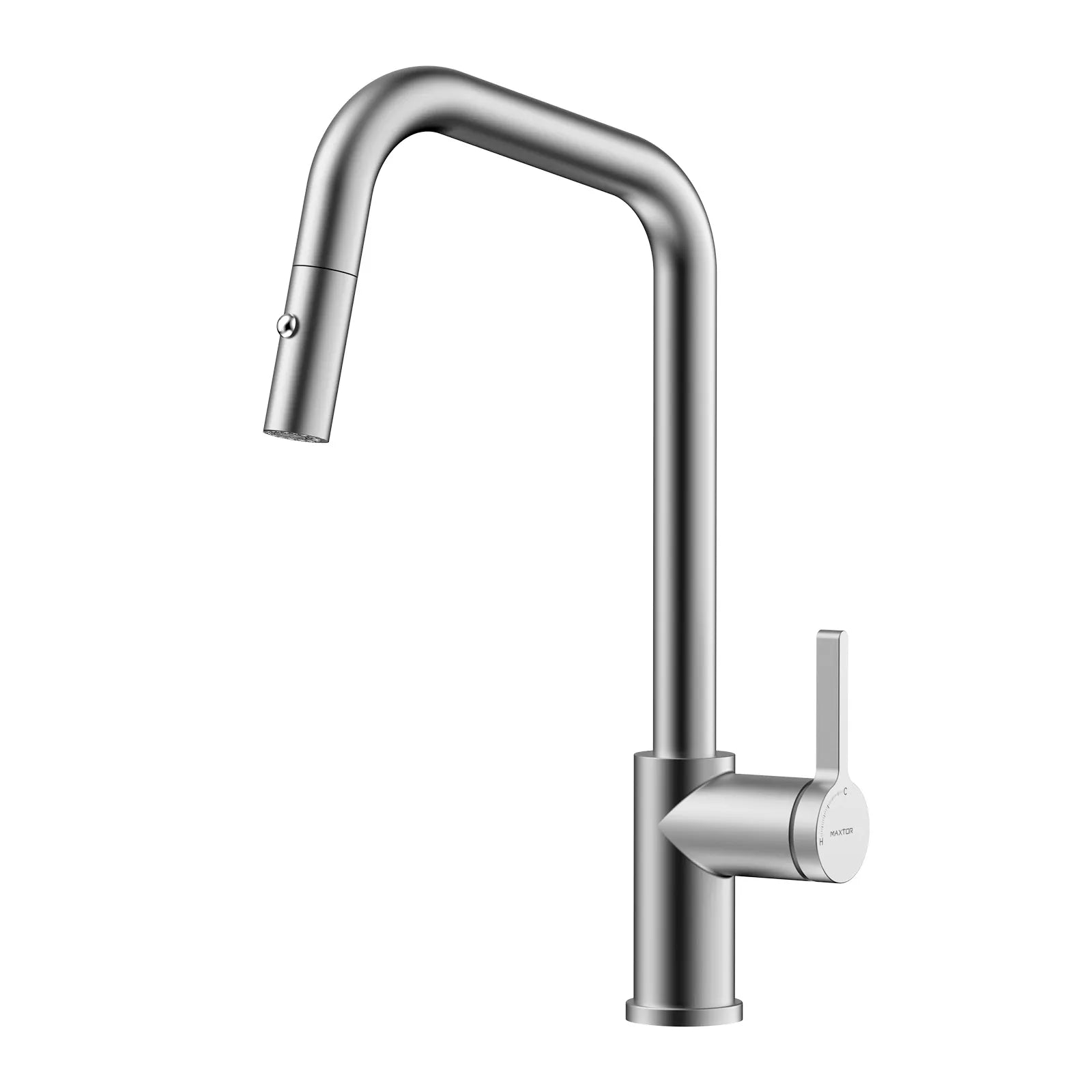 Pull-Down Kitchen Faucet with Dual-Function Brass Spray Head-KFB1051C Brushed Nickel