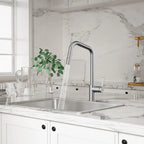 Pull-Down Kitchen Faucet with Dual-Function Brass Spray Head-KFB1051C