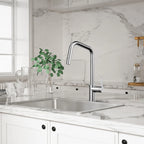 Pull-Down Kitchen Faucet with Dual-Function Brass Spray Head-KFB1051C