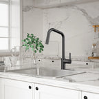 Pull-Down Kitchen Faucet with Dual-Function Brass Spray Head-KFB1051C