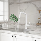 Pull-Down Kitchen Faucet with Dual-Function Brass Spray Head-KFB1051C