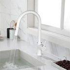 Chrome Pull-Down Kitchen Faucet – Dual-Function Brass Spray – KFB1051CH