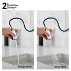 Chrome Pull-Down Kitchen Faucet – Dual-Function Brass Spray – KFB1051CH