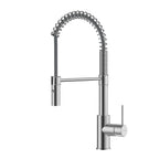 Commercial Style Pull-Down Kitchen Faucet – Dual-Function Spring Spray – KFB1053 Brushed Nickel