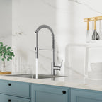 Commercial Style Pull-Down Kitchen Faucet – Dual-Function Spring Spray – KFB1053