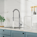 Commercial Style Pull-Down Kitchen Faucet – Dual-Function Spring Spray – KFB1053