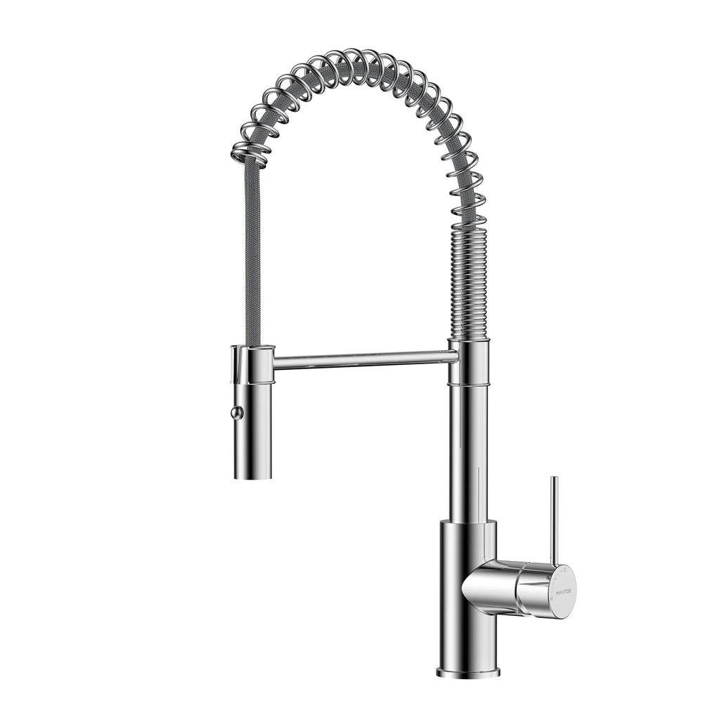 Commercial Style Pull-Down Kitchen Faucet – Dual-Function Spring Spray – KFB1053 Chrome