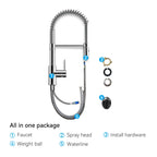 Commercial Style Pull-Down Kitchen Faucet – Dual-Function Spring Spray – KFB1053