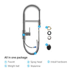 Commercial Style Pull-Down Kitchen Faucet – Dual-Function Spring Spray – KFB1053