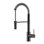 Commercial Style Pull-Down Kitchen Faucet – Dual-Function Spring Spray – KFB1053 Matte Black