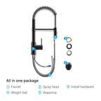 Commercial Style Pull-Down Kitchen Faucet – Dual-Function Spring Spray – KFB1053