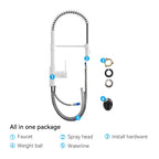 Commercial Style Pull-Down Kitchen Faucet – Dual-Function Spring Spray – KFB1053