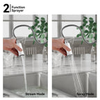 Commercial Style Pull-Down Kitchen Faucet – Dual-Function Spring Spray – KFB1053