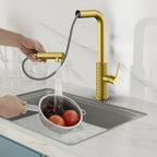 Knurled Pull-Out Kitchen Faucet – Dual-Function Spray – KFB1058A