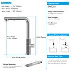 Knurled Pull-Out Kitchen Faucet – Dual-Function Spray – KFB1058A