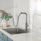 Knurled Pull-Out Kitchen Faucet – Dual-Function Spray – KFB1058A