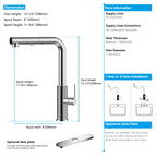 Knurled Pull-Out Kitchen Faucet – Dual-Function Spray – KFB1058A
