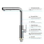 Knurled Pull-Out Kitchen Faucet – Dual-Function Spray – KFB1058A