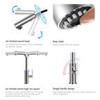 Knurled Pull-Out Kitchen Faucet – Dual-Function Spray – KFB1058A