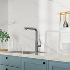 Knurled Pull-Out Kitchen Faucet – Dual-Function Spray – KFB1058A