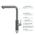 Knurled Pull-Out Kitchen Faucet – Dual-Function Spray – KFB1058A