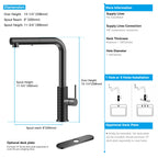 Knurled Pull-Out Kitchen Faucet – Dual-Function Spray – KFB1058A