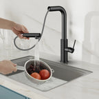 Knurled Pull-Out Kitchen Faucet – Dual-Function Spray – KFB1058A