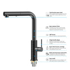 Knurled Pull-Out Kitchen Faucet – Dual-Function Spray – KFB1058A