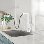 Knurled Pull-Out Kitchen Faucet – Dual-Function Spray – KFB1058A