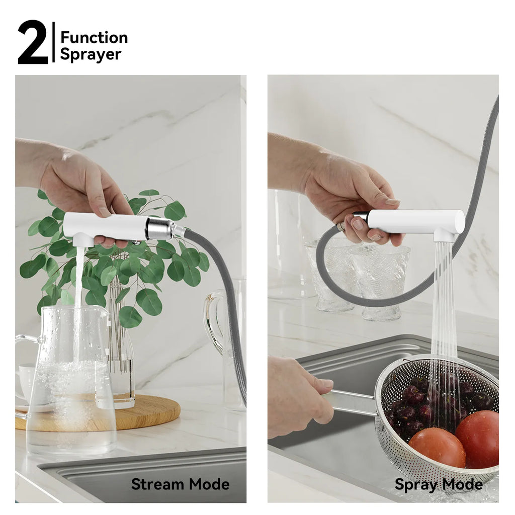 Knurled Pull-Out Kitchen Faucet – Dual-Function Spray – KFB1058A
