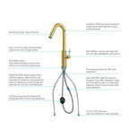 Knurled Pull-Down Kitchen Faucet – Dual-Function Spray – KFB1058B