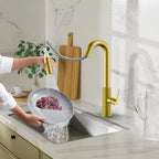 Knurled Pull-Down Kitchen Faucet – Dual-Function Spray – KFB1058B