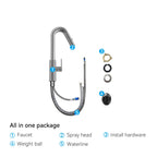 Knurled Pull-Down Kitchen Faucet – Dual-Function Spray – KFB1058B