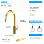 Knurled Pull-Down Kitchen Faucet – Dual-Function Spray – KFB1058