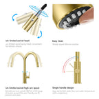 Knurled Pull-Down Kitchen Faucet – Dual-Function Spray – KFB1058