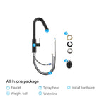 Knurled Pull-Down Kitchen Faucet – Dual-Function Spray – KFB1058B