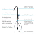 Knurled Pull-Down Kitchen Faucet – Dual-Function Spray – KFB1058B