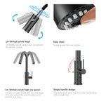 Knurled Pull-Down Kitchen Faucet – Dual-Function Spray – KFB1058B