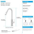 Knurled Pull-Down Kitchen Faucet – Dual-Function Spray – KFB1058B