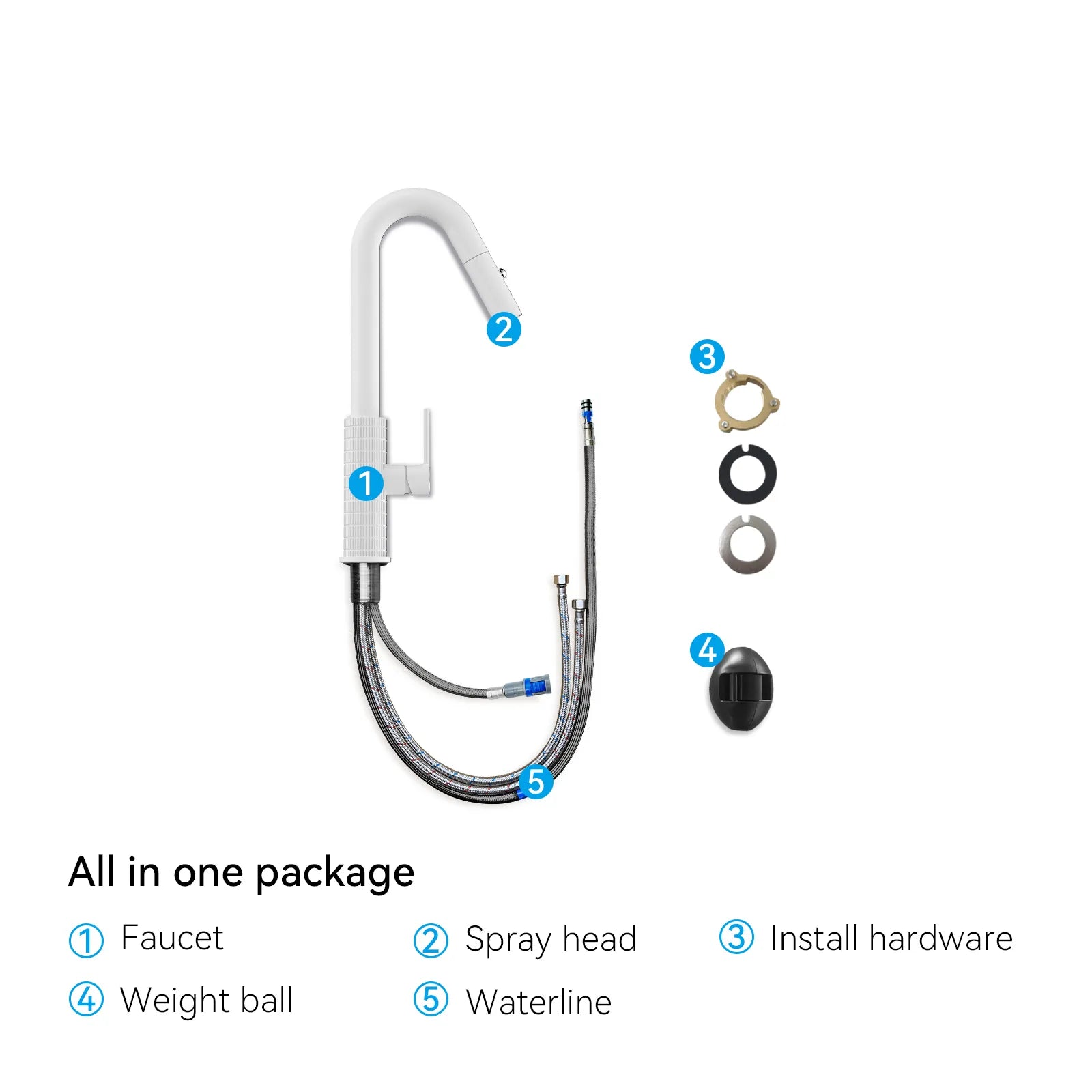 Knurled Pull-Down Kitchen Faucet – Dual-Function Spray – KFB1058B